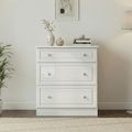 Pembroke White Gloss 3 Drawer Deep Chest