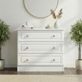 Pembroke White Gloss 3 Drawer Small Chest