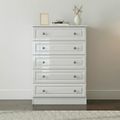 Pembroke White Gloss 5 Drawer Chest
