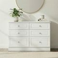 Pembroke White 6 Drawer Midi Chest