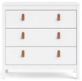 Barcelona White 3 Drawer Small Chest