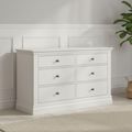 Bordeaux Wide Chest - 6 Drawer - Cotton