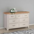 Clarion Chest - 3+4 Drawer - Wide - Oak and Grey