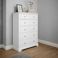 Cromwell Wardrobe - 4 Door - 2 Drawer - White Painted