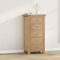 Hayley Chest - 5 Drawer - Tall - Oak