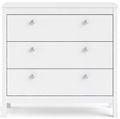 Madrid White 3 Drawer Small Chest