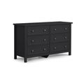 Maine Black 6 Drawer Wide Chest