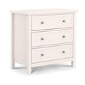 Maine White 3 Drawer Small Chest