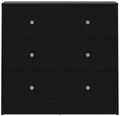 May Black 3 Drawer Small Chest