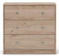 May Oak Effect 3 Drawer Small Chest