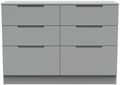 Milan Grey 6 Drawer Midi Chest