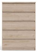 Naia Oak Effect 5 Drawer Chest