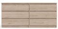 Naia Oak Effect 6 Drawer Wide Chest