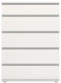 Nova White 5 Drawer Chest
