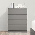 Oslo Grey 4 Drawer Chest