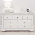 Paisley White Painted 3+4 Drawer Wide Chest