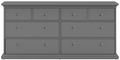 Paris Grey 8 Drawer Wide Chest