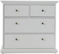 Paris White 2+2 Drawer Chest