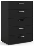 Pepe Black 5 Drawer Chest