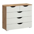 Rauch Arnstein 3+2 Drawer Chest - Artisan Oak and Alpine White