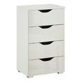 Rauch Arnstein 4 Drawer Narrow Chest - Alpine White and White High Gloss