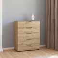 Rauch Flipp 5 Drawer Chest with Adjustable Height - Artisan Oak