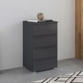 Rauch Monostar 4 Drawer Chest - Metallic Dark Grey