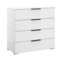 Skat Meridian Chest - 4 Drawer - Alpine White