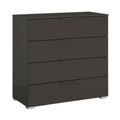 Skat Meridian Chest - 4 Drawer - Graphite
