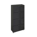 Rauch Skat Meridian 4 Drawer Narrow Chest - Graphite and Basalt Glass