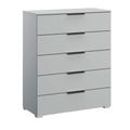 Skat Meridian Chest - 5 Drawer - Silk Grey