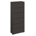 Skat Meridian Chest - 6 Drawer - Tall - Graphite
