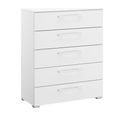 Rauch Skat Pure 5 Drawer Chest - Alpine White