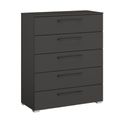 Rauch Skat Pure 5 Drawer Chest - Graphite
