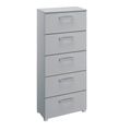 Rauch Skat Pure 5 Drawer Tall Chest - Silk Grey