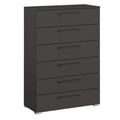 Rauch Skat Shine 6 Drawer Chest - Graphite