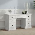 Bordeaux Double Dressing Table - 6 Drawer - Cotton