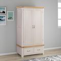 Clarion Oak and Grey 2 Door Wardrobe