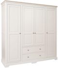 Cromwell Grey Painted 4 Door Wardrobe