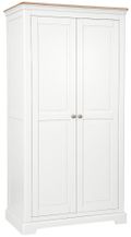 Cromwell White Painted 2 Door Wardrobe