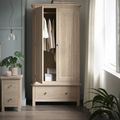 Modern Country Oak - Wardrobe - 2 Door - 1 Drawer