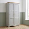 Wilmont Wardrobe - 2 Door - Grey Painted