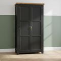 Wilmont Wardrobe - 2 Door - Black Painted