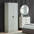 Alba Grey Wardrobe - 2 Door