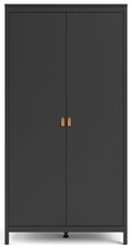 Barcelona Black 2 Door Wardrobe
