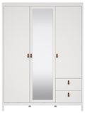 Barcelona White 3 Door Combi Wardrobe