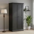 Bordeaux Wardrobe - 2 Door - Charcoal