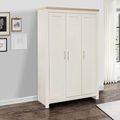 Highgate Wardrobe - 3 Door - Cream Painted