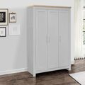 Highgate Wardrobe - 3 Door - Grey Painted