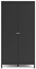 Madrid Black 2 Door Wardrobe
